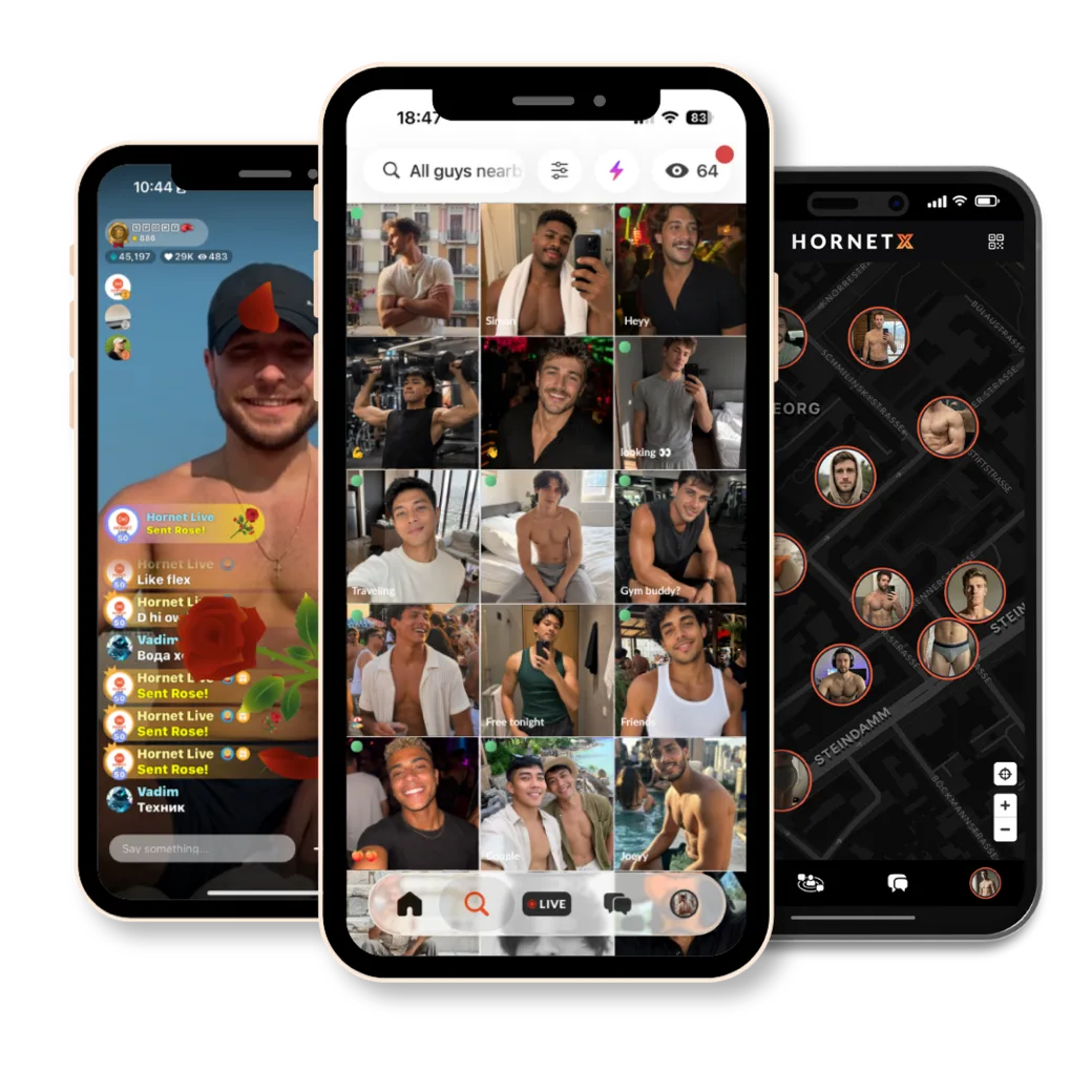Hornet, Hornet Live and HornetX on mobile